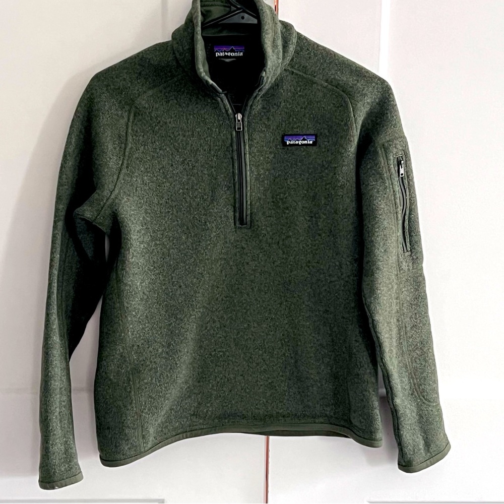 Patagonia Green Quarter-Zip Sweatshirt